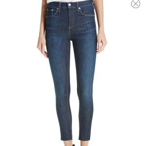 High waisted skinny ankle jeans